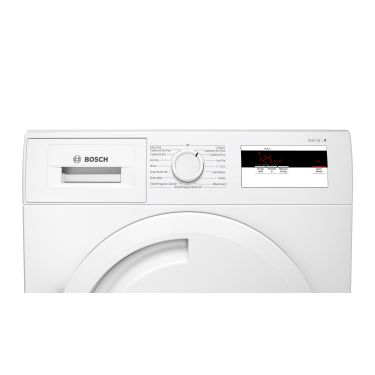 Bosch Series 4 8kg Freestanding Heat Pump Tumble Dryer - White