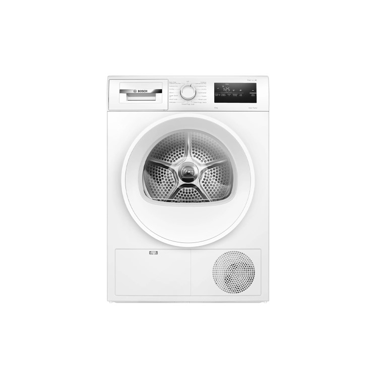 Bosch Series 4 8kg Heat Pump Tumble Dryer - White