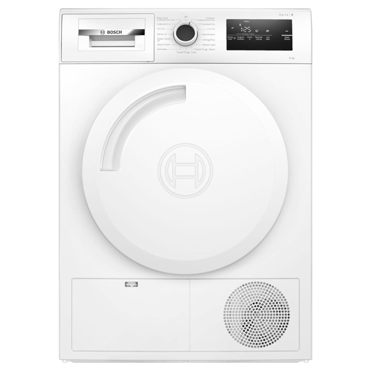 Bosch Series 4 8kg Condenser Tumble Dryer - White