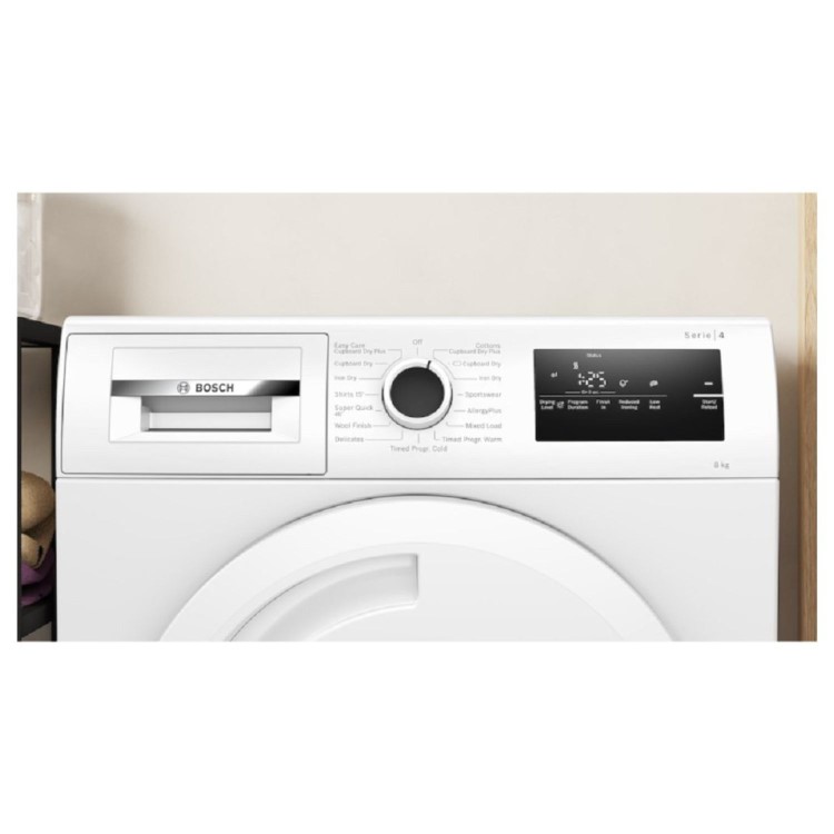 Bosch Series 4 8kg Condenser Tumble Dryer - White