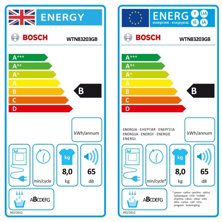 Bosch Series 4 8kg Condenser Tumble Dryer - White