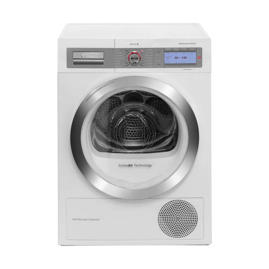 Bosch Wty86791gb 9kg Freestanding Condenser Tumble Dryer With Heat Pump 