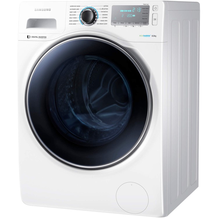 Samsung WW80H7410EW EcoBubble 8kg 1400rpm Freestanding Washing Machine White