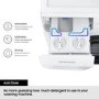 Samsung Series 8 AI Energy 9kg 1400rpm Washing Machine - White