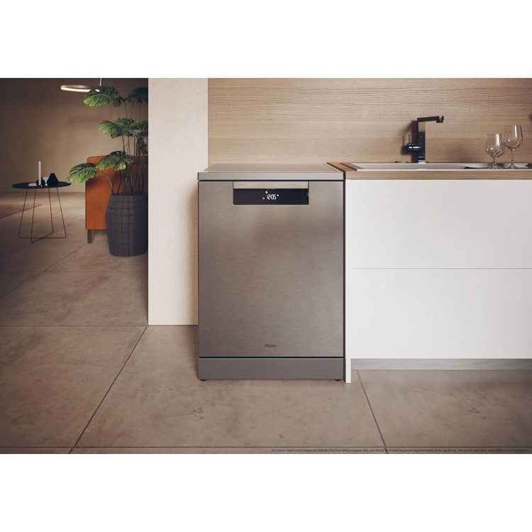 Haier Series 3 Freestanding Dishwasher - Stainless Steel