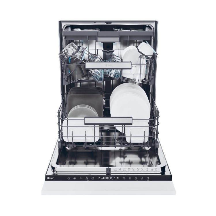 Refurbished Haier Washlens Series 6 XS6B0S3FSB-80 16 Place Fully Integrated Dishwasher