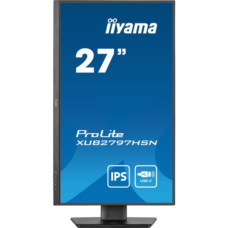 iiyama XUB2797HSN 27" IPS Full HD USB-C Dock Monitor 