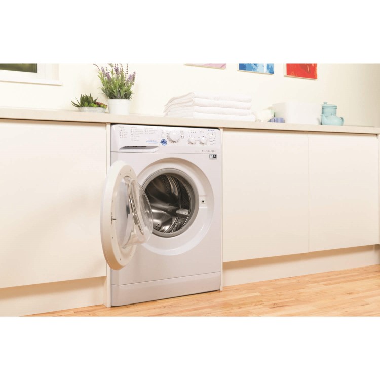 Indesit XWSC61251W Slim Depth White 6kg 1200rpm Freestanding Washing Machine