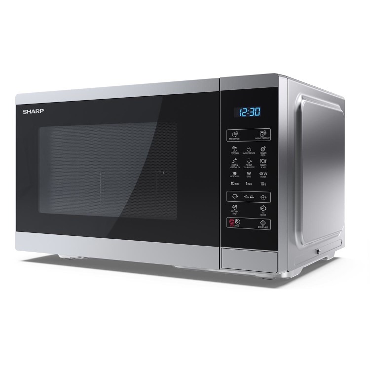 Sharp 25L Freestanding Digital Microwave & Grill - Silver