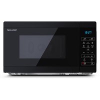 Sharp 20L Freestanding Digital Solo Microwave - Black