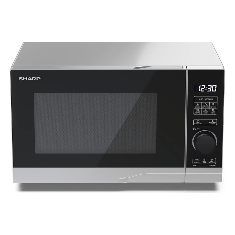 Sharp 20L Freestanding Solo Microwave Oven - Silver