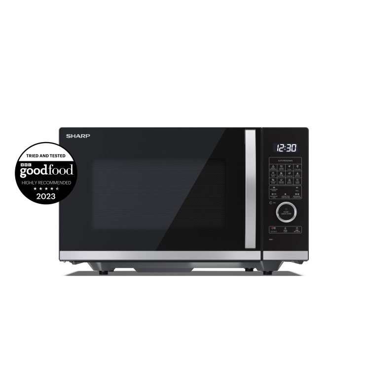 Sharp 25L Freestanding Combination Flatbed Microwave Oven & Grill - Black