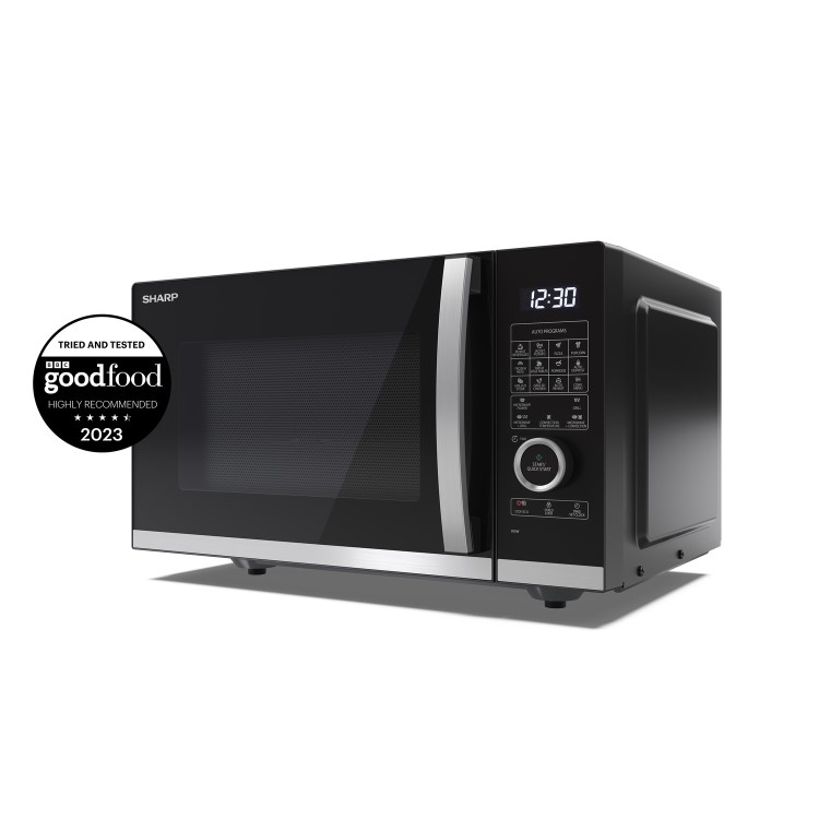 Sharp 25L Freestanding Combination Flatbed Microwave Oven & Grill - Black