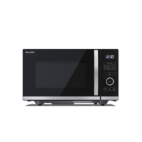 Sharp YCQS254AUB 25L 900W Digital Flatbed Microwave - Black