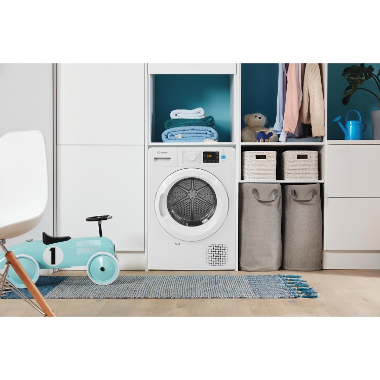 Indesit Push&Go 9kg Heat Pump Tumble Dryer - White