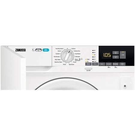 Zanussi AutoAdjust 7kg Wash 4kg Dry 1600rpm Integrated Washer Dryer - White