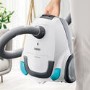 Zanussi ZAN2100WB CompactGo Bagged Cylinder Vacuum Cleaner - Ice White