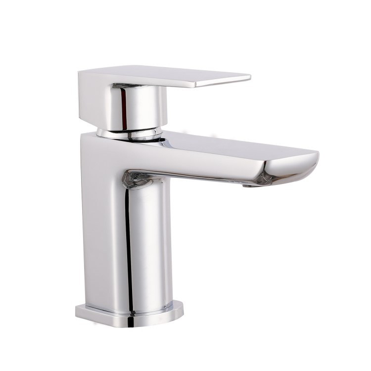 Chrome Cloakroom Mono Basin Mixer Tap With Waste - Zana