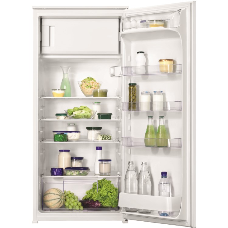 Zanussi ZBA22421SV In-Column 123cm Fridge With Freezer Compartment - Sliding Rail