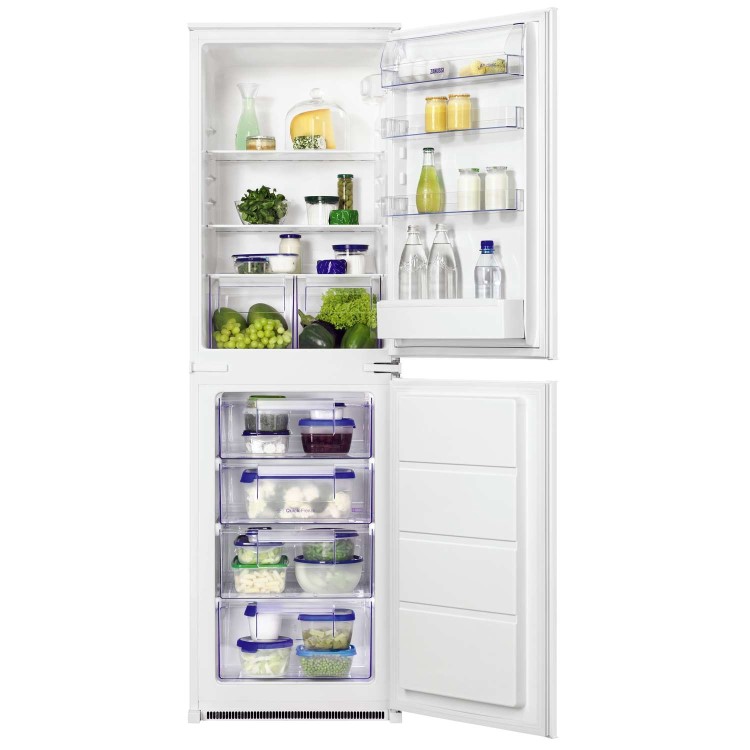 Zanussi ZBB27450SA 54cm Wide 50-50 Integrated Upright Fridge Freezer - White