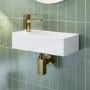 Brushed Brass Square Bottle Trap - Zana