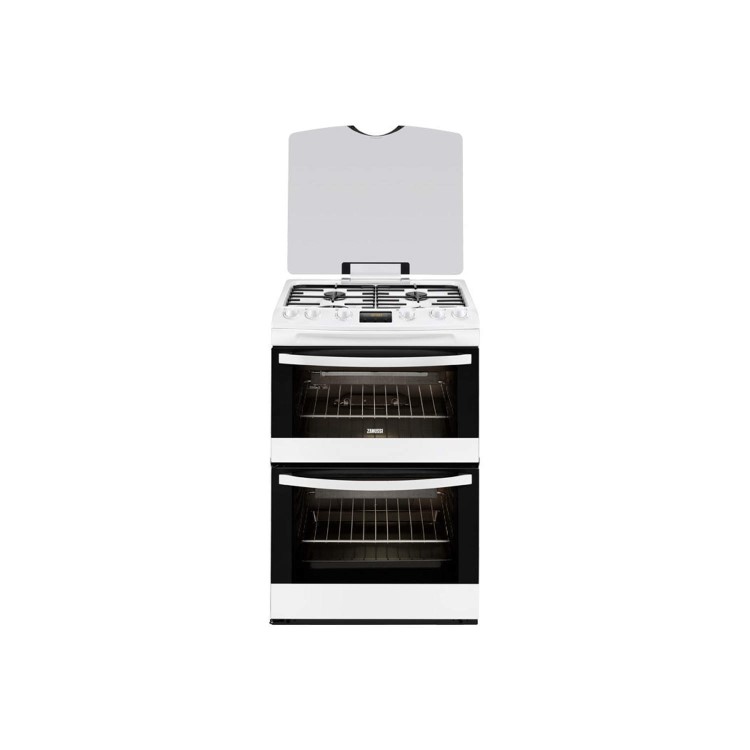 Zanussi ZCG63200WA 60cm Double Oven Gas Cooker - White