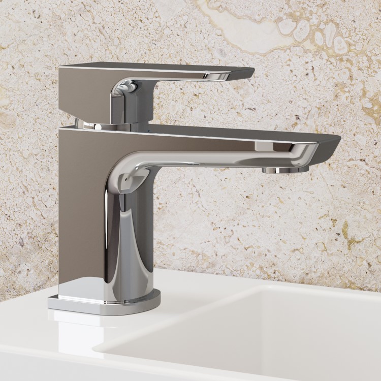 Chrome Mono Basin Mixer Tap - Zana