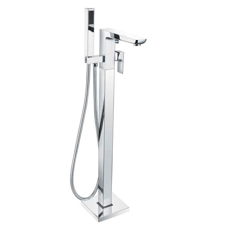 Chrome Freestanding Bath Shower Mixer - Zana