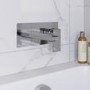 Chrome Wall Mounted Basin Tap - Zana