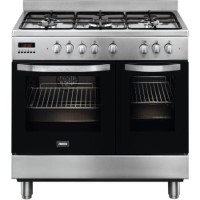 Zanussi ZCK98307XA 90cm Dual Fuel Range Cooker Stainless Steel