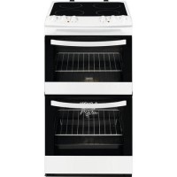 Zanussi ZCV46000WA Avanti 55cm Double Oven Electric Cooker With Ceramic Hob White