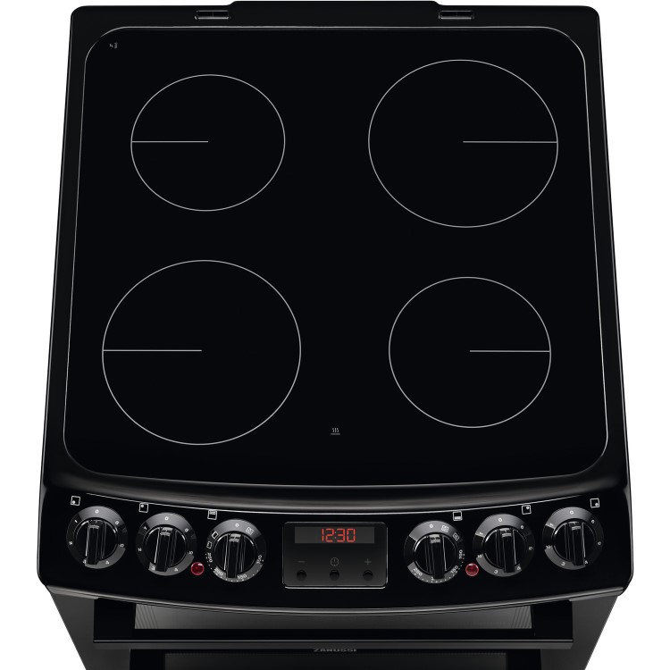 Zanussi 55cm Electric Cooker - Black