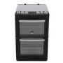 Zanussi ZCV554MN 55cm Electric Double Oven Cooker - Black