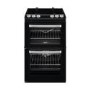 Zanussi ZCV554MN 55cm Electric Double Oven Cooker - Black