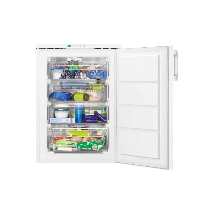 Zanussi ZFT10210WA 60cm Wide Frost Free Freestanding Upright Under Counter Freezer - White