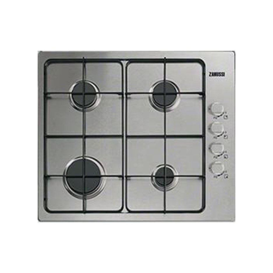 Zanussi ZGG62444SA 58cm Four Burner Gas Hob Stainless Steel