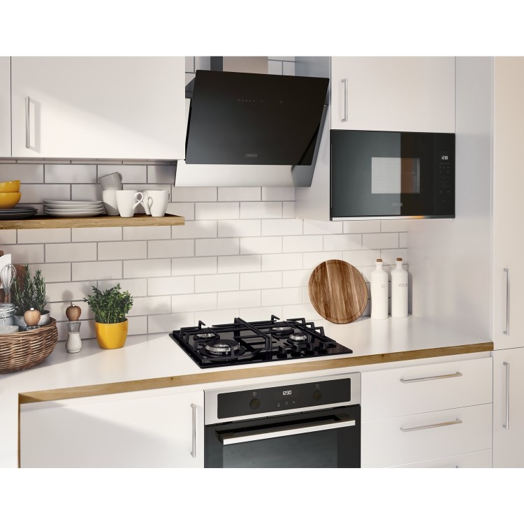 Refurbished Zanussi ZGGN645K 60cm Gas on Glass Hob Black