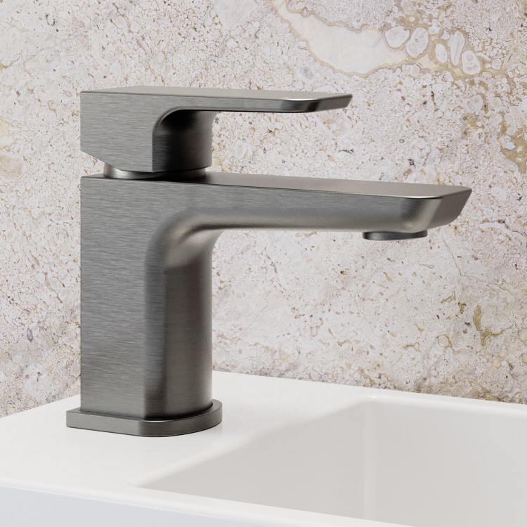 Gunmetal Mono Basin Mixer Tap - Zana