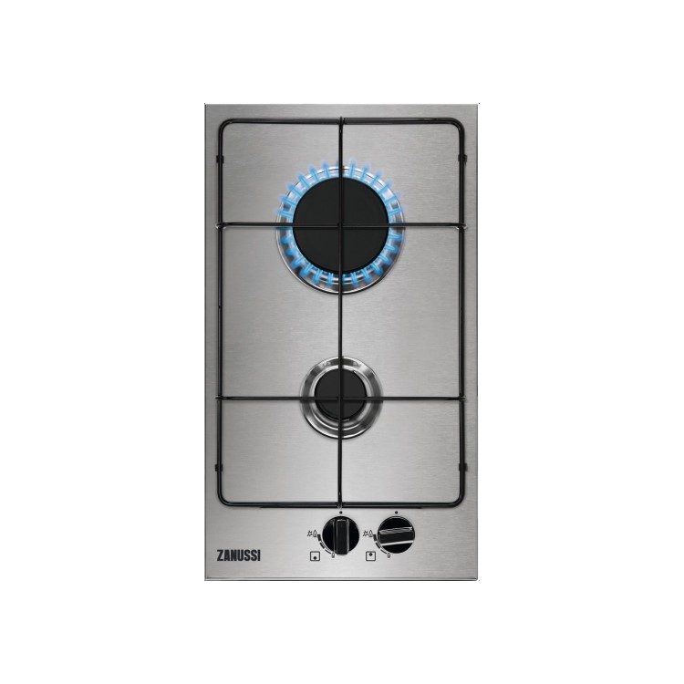 Zanussi Series 20 30cm Domino 2 Burner Gas Hob - Stainless Steel