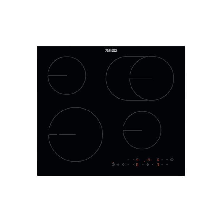 Refurbished Zanussi ZHRN643K 60cm 4 Zone Ceramic Hob Black