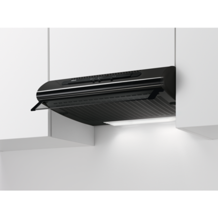 Zanussi 60cm Visor Cooker Hood - Black