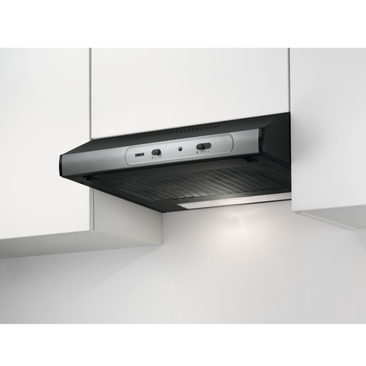 Zanussi 60cm Canopy Cooker Hood - Stainless Steel