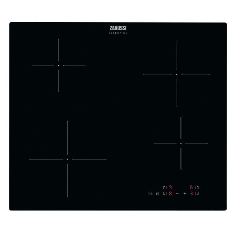 Refurbished Zanussi ZIBN646K 60cm 4 Zone Induction Hob Black