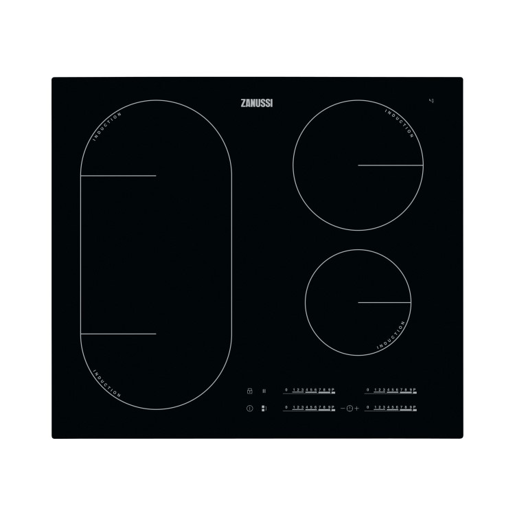 Zanussi ZIL6470CB 60cm Four Zone Induction Hob With Bridge Zone