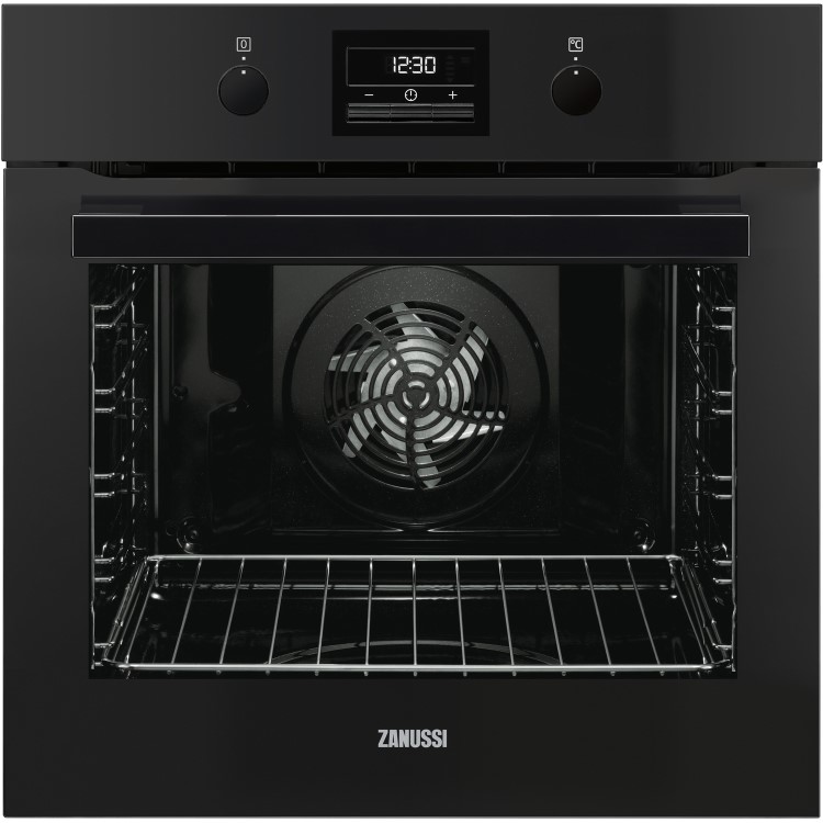 Zanussi ZOP37972BK Multifunction Single Oven With Pyrolytic Cleaning - Black