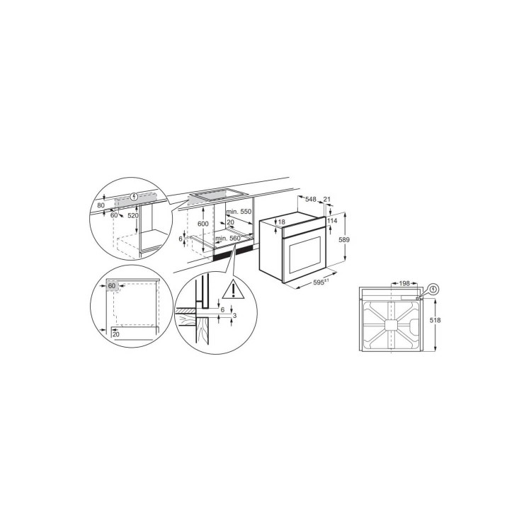 Zanussi Series 60 SelfClean Single Oven - Stainless Steel