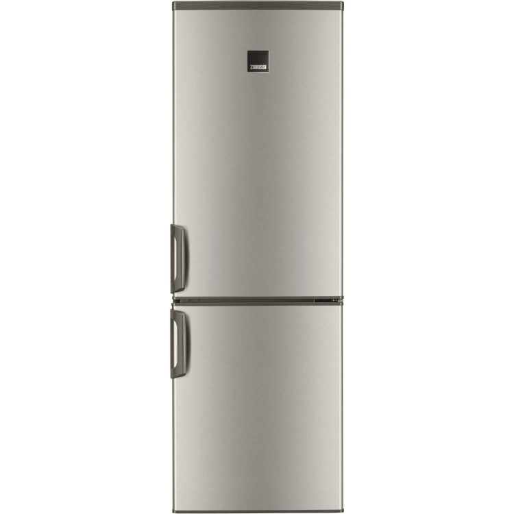 Zanussi ZRB23200XA Frost Free Freestanding Fridge Freezer -  Silver With Antifingerprint Stainless Steel Doors