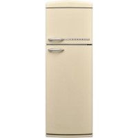 Zanussi 310 Litre 80/20 Retro Freestanding Fridge Freezer With MultiFlow  - Cream