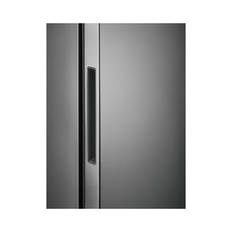 Zanussi 280 Litre Tall Freestanding Freezer - Stainless Steel Look