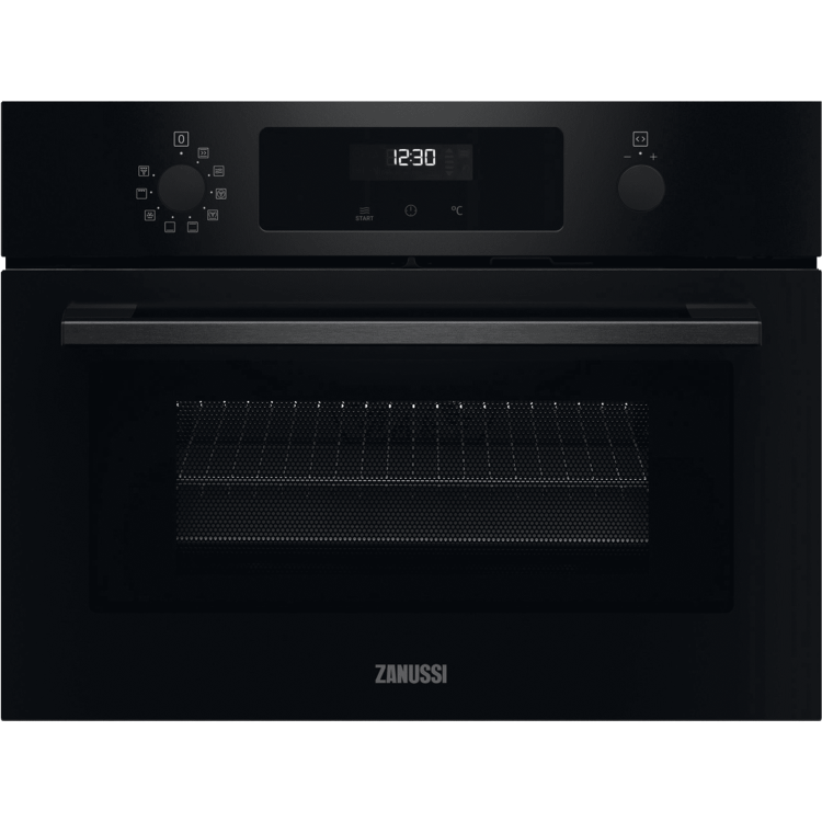 Zanussi Series 60 Built-In Compact Combination Oven Microwave and Grill - Black